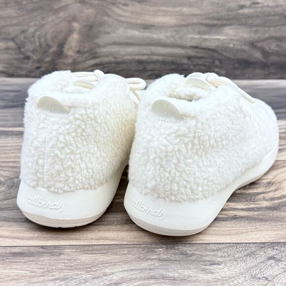 NIB Allbirds 10M Wool Runner-Up Mizzle Double Fluff Sneakers Mens Natural White - Picture 5 of 12